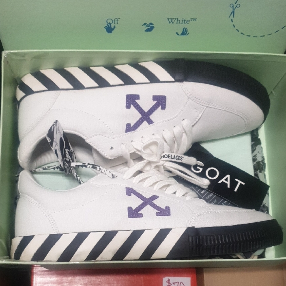 Off White Vulcanized Sneakers Size:45
